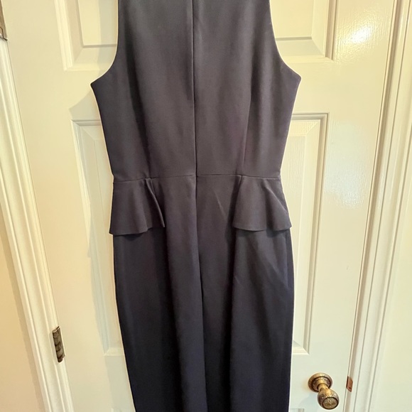 Banana Republic Navy sheath dress with peplum, size 10 Tall, never worn. - Picture 2 of 4